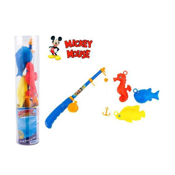 Kit Pesca no Tubo Mickey Mouse - ETITOYS