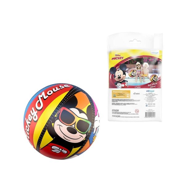 Bola Inflável Mickey 40 cm - Etitoys