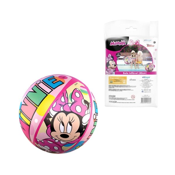 Bola Inflável Minnie 40 cm - Etitoys