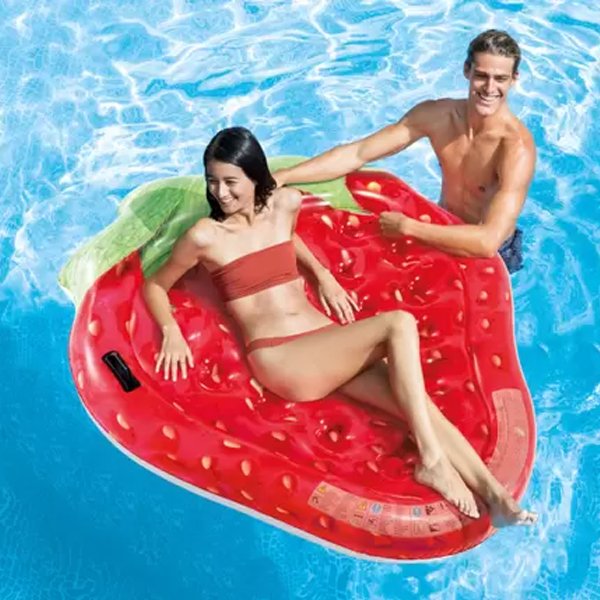 Colchão Inflável para Piscina Morango - Intex