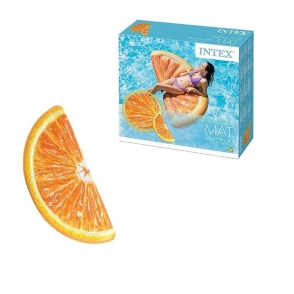 Colchão Inflável para Piscina Laranja - Intex