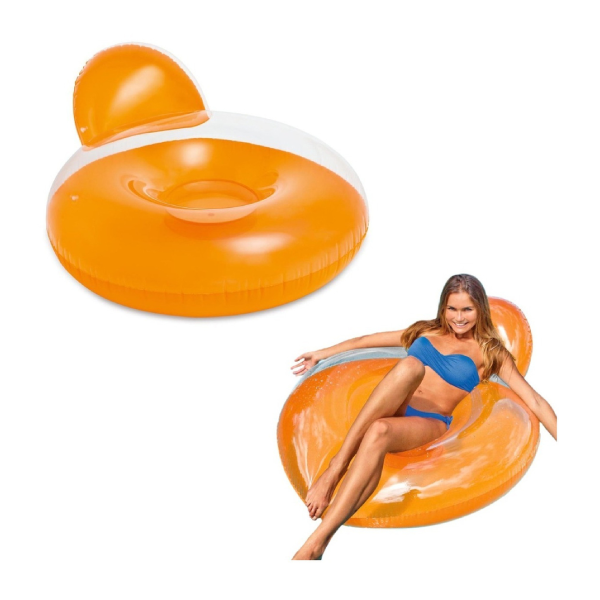 Poltrona Inflável Guarujá - Intex - Laranja