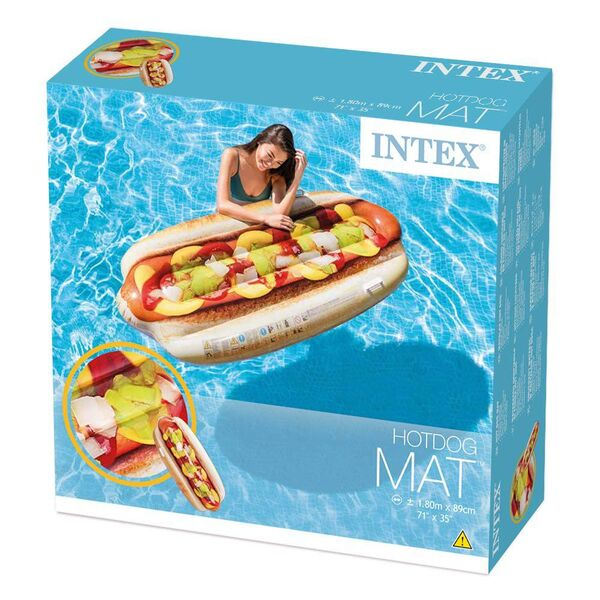 Colchão Inflável para Piscina Hotdog - Intex