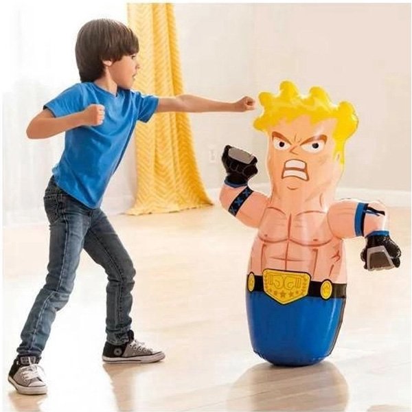 Brinquedo Inflável Teimoso 3D Lutador Loiro - Intex
