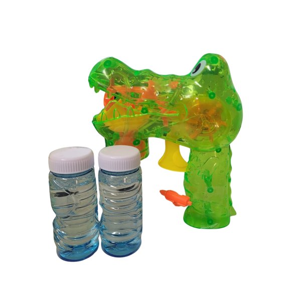 Lança Bolhas Jacaré Colorido - Jmd Toys