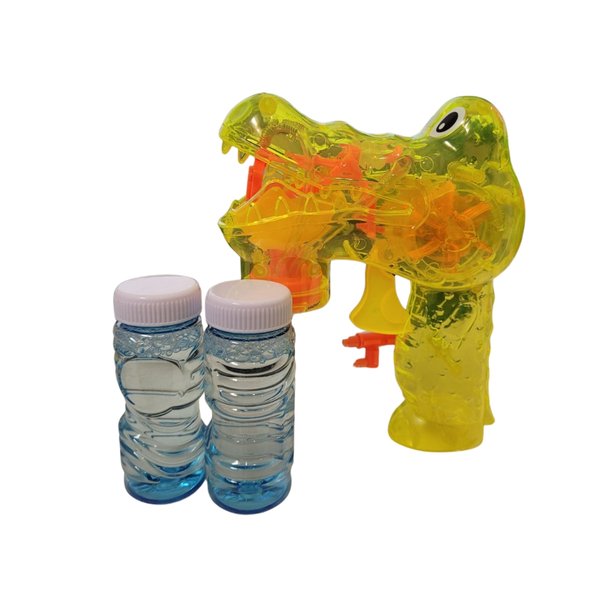 Lança Bolhas Jacaré Colorido - Jmd Toys