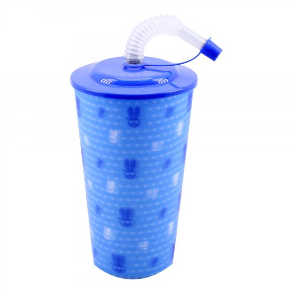 Copo 3D com Canudo Dobrável Sansão Turma da Mônica 550ml - Tasco Inport