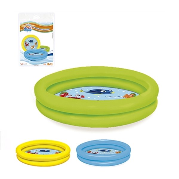 Piscina Inflável 2 Anéis 61L 76X20Cm - Wellmix - Verde