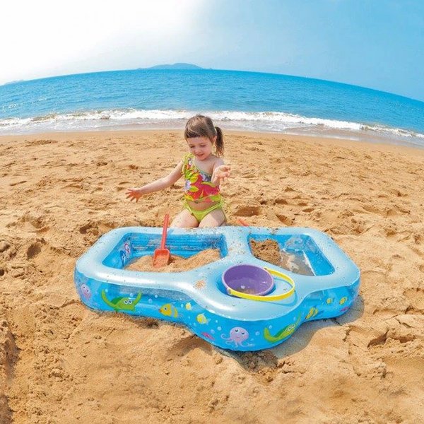 Piscina Inflável 3 Divisórias Para Praia 21L - Wellmix