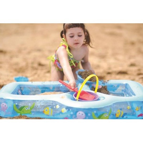 Piscina Inflável 3 Divisórias Para Praia 21L - Wellmix
