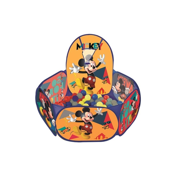 Piscina De Bolinha Mickey Com Cesta De Basquete - Zippy Toys
