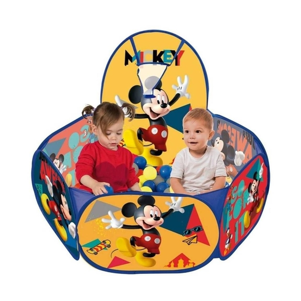Piscina De Bolinha Mickey Com Cesta De Basquete - Zippy Toys