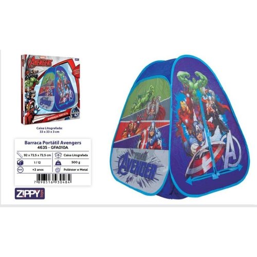 Barraca Portátil Avengers - Zippy Toys