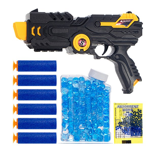 Lançador 2 Em 1 Dart Z Blister com Bolas de Água e 6 Dardos - Art Brink - Preto