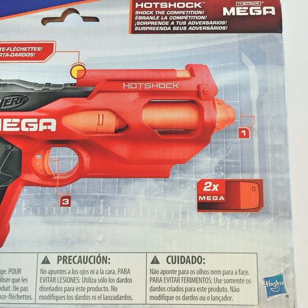 Lançador Nerf NStrike Mega Hotshock - Hasbro