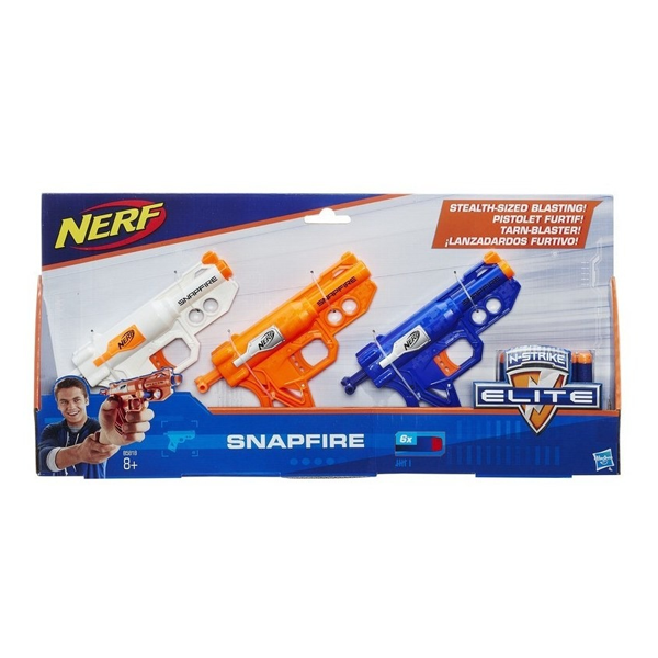 Nerf Elite Snapfire Pack com 3 - Hasbro