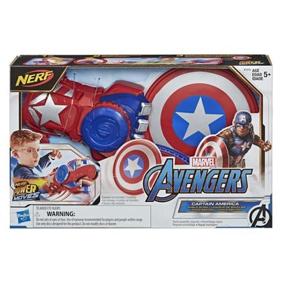 Lançador Nerf Power Moves Capitão América Avengers - Hasbro