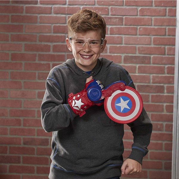 Lançador Nerf Power Moves Capitão América Avengers - Hasbro