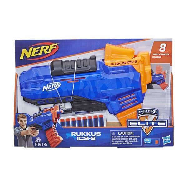 Lançador Nerf Elite Rukkus ICS 8 - Hasbro