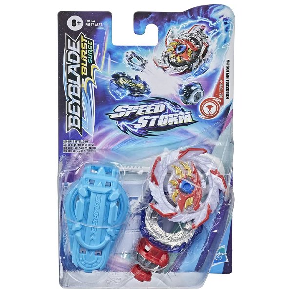Beyblade Speedstorm com Lançador Kolossal Helios HG - Hasbro