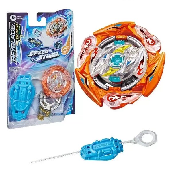 Beyblade Speedstorm com Lançador Glide Roktavor RG  - Hasbro