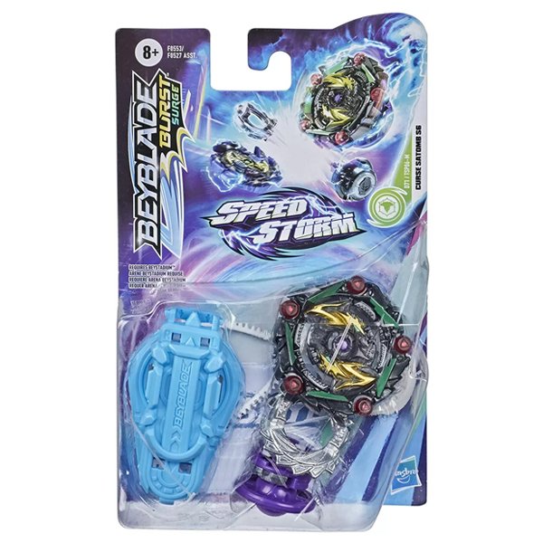 Beyblade Speedstorm com Lançador Curse Satomb SG  - Hasbro