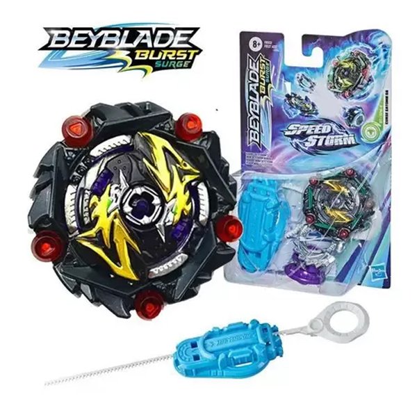 Beyblade Speedstorm com Lançador Curse Satomb SG  - Hasbro