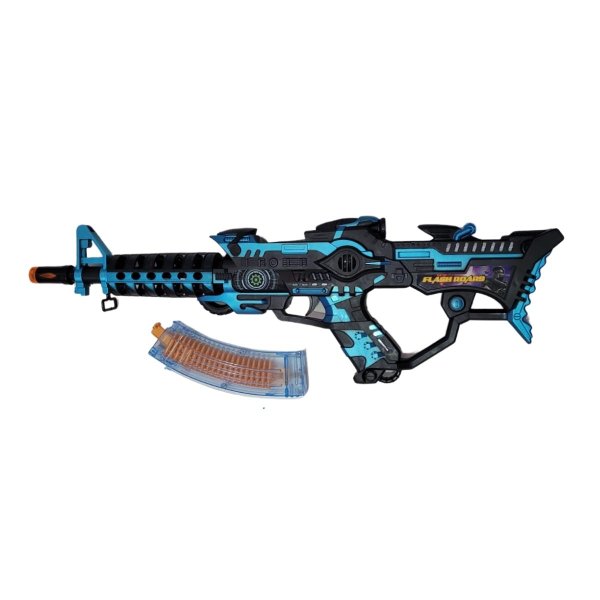Brinquedo Metralhadora MD10256 Luz e Som - Jmd Toys
