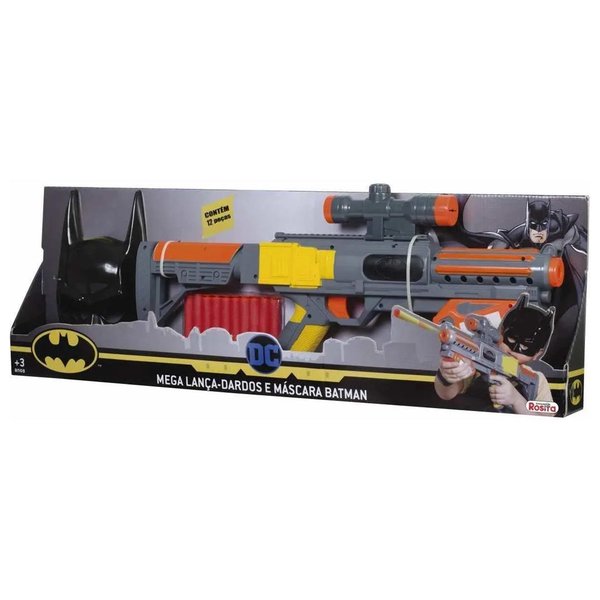 Mega Lança Dardos e Máscara Batman - Rosita