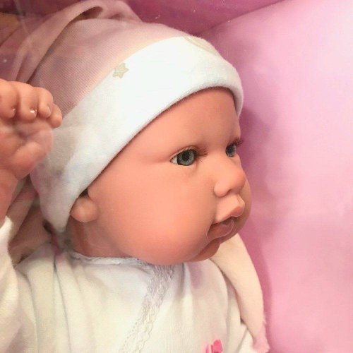 Boneca Bebê Reborn Olhos Abertos 40cm - Baby Brink