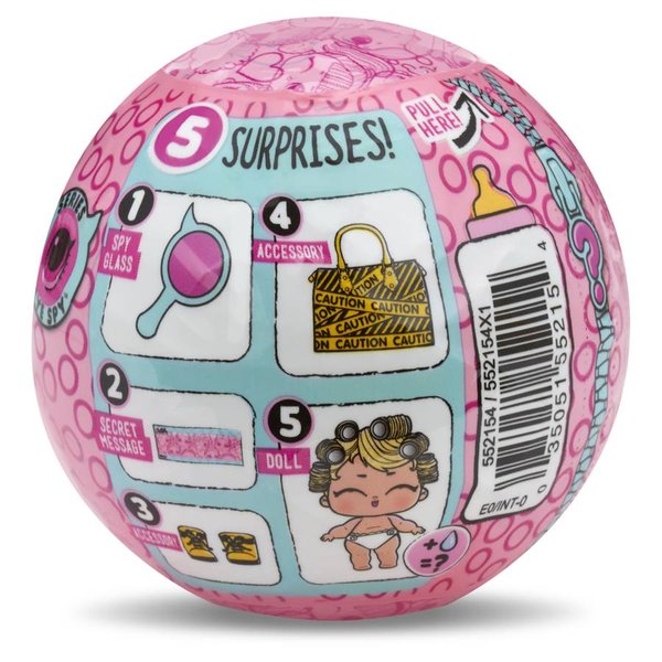 Mini Boneca Surpresa LOL Lil Sisters Série Eye Spy - Candide