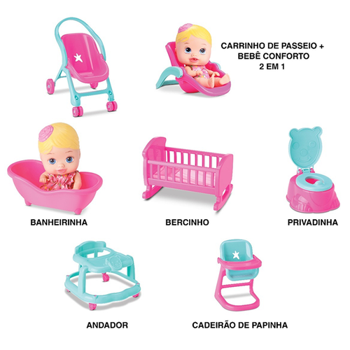 Boneca Little Dolls Casinha - Divertoys