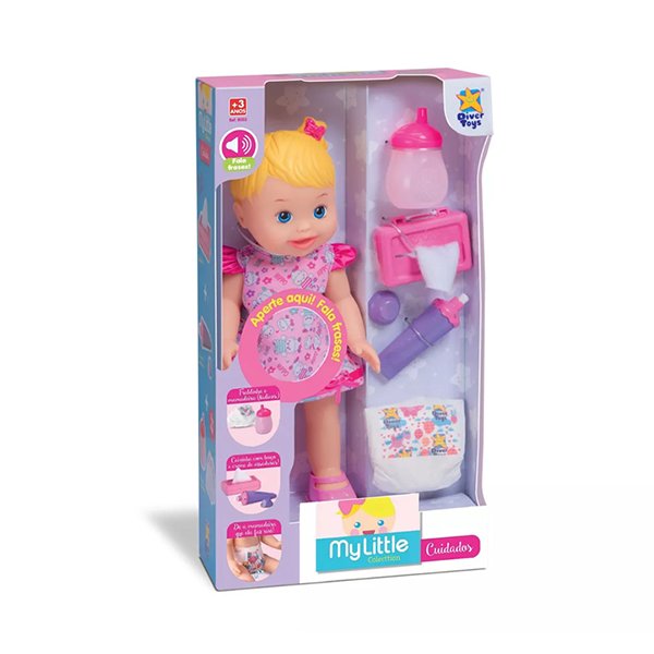 Boneca My Little Collection Cuidados - Divertoys
