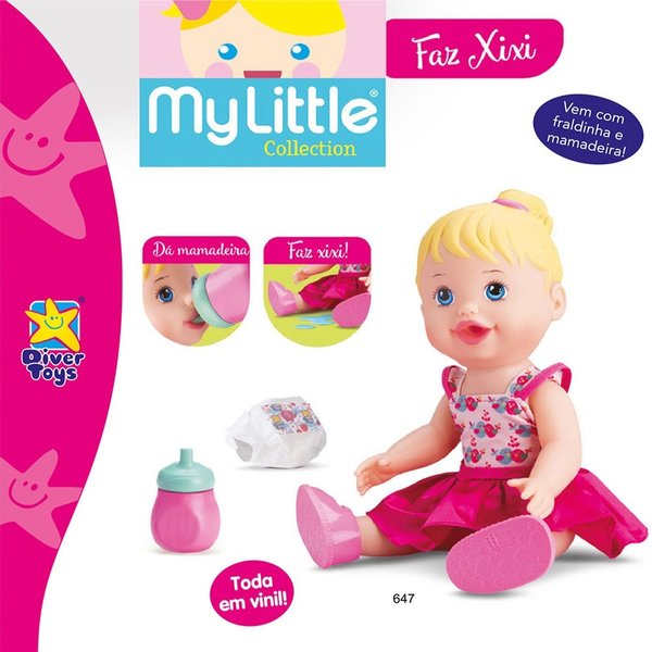 Boneca My Little Collection Faz Xixi - Divertoys