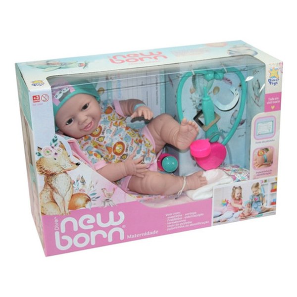 Boneca Diver New Born Maternidade - Divertoys