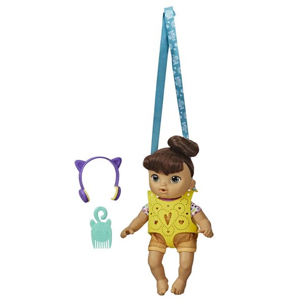 Boneca Baby Alive Littles Carry Equipe de Aventuras Morena - Hasbro