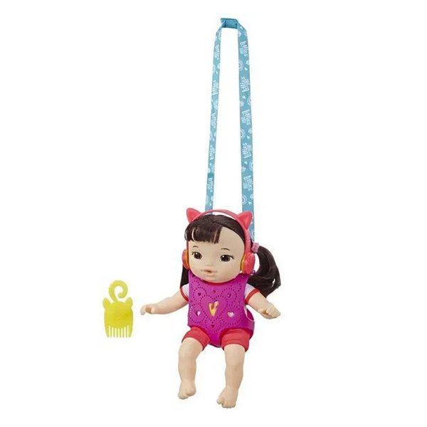 Boneca Baby Alive Littles Carry Equipe de Aventuras Asiática - Hasbro