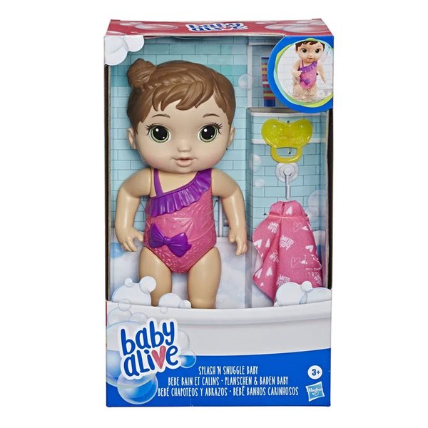 Boneca Baby Alive Banhos Carinhosos Morena - Hasbro