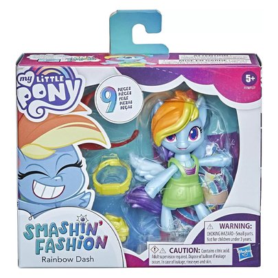 Figura My Little Pony Smashin Fashion Rainbow Dash Vestido Sortido - Hasbro