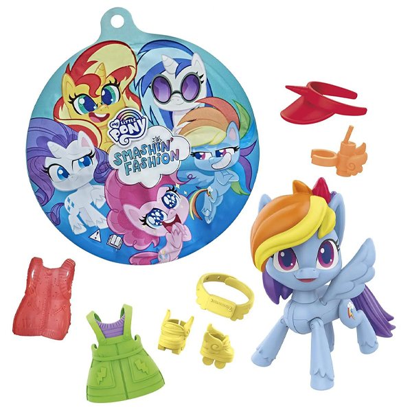 Figura My Little Pony Smashin Fashion Rainbow Dash Vestido Sortido - Hasbro