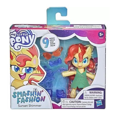 Figura My Little Pony Smashin Fashion Sunset Shimmer Vestido Sortido - Hasbro