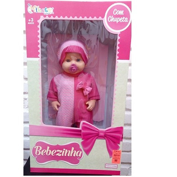 Boneca Bebezinha com Chupeta - Miketa
