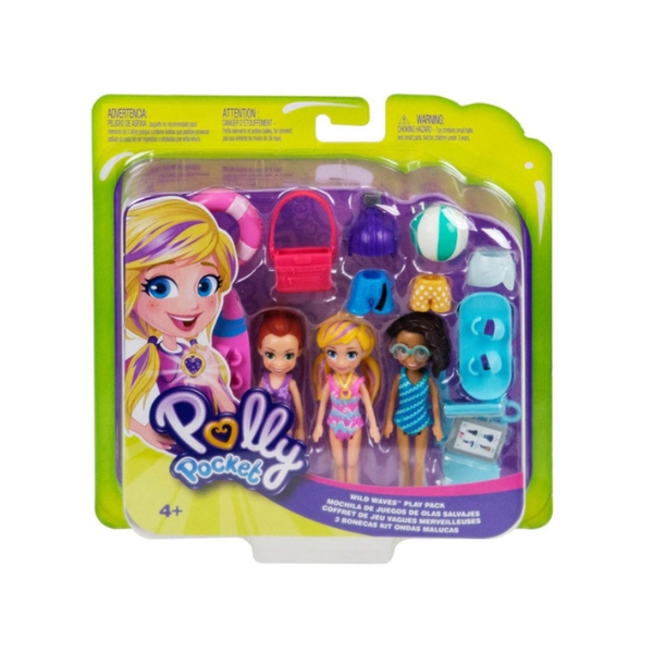 Polly Pocket 3 Bonecas Aventura na Água - Mattel
