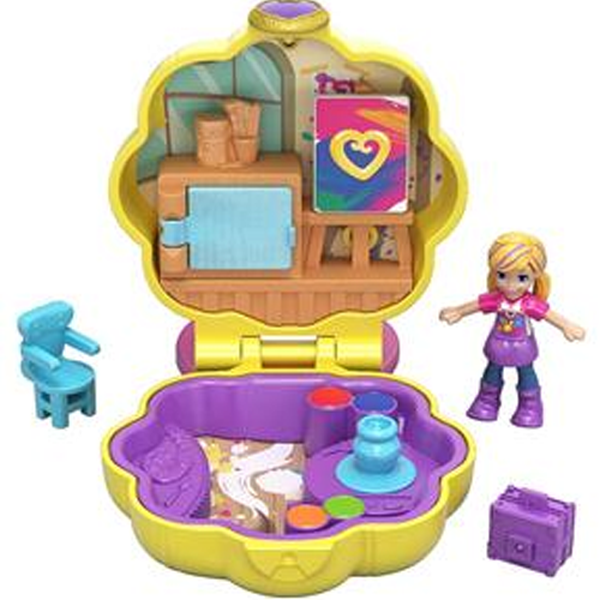 Polly Playset Estojo Pequenos Lugares Sortidos - Mattel