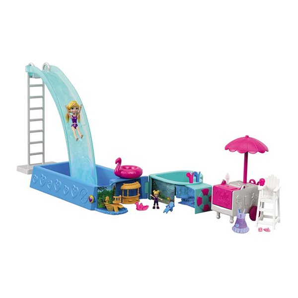 Polly Pocket Piscina Surpresas Escondidas - Mattel