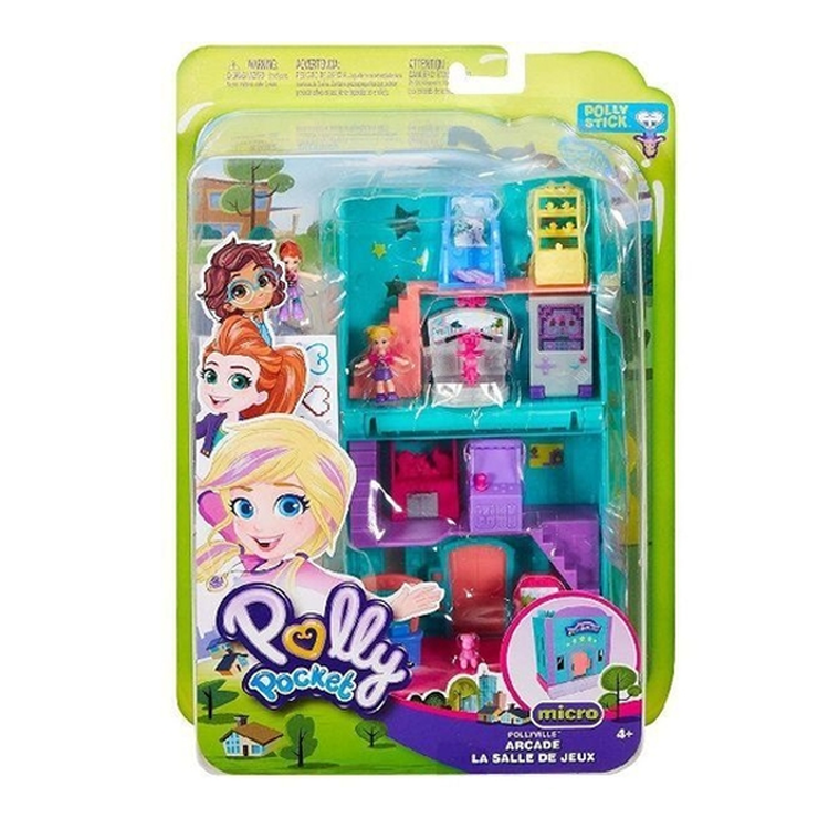 Playset e Mini Boneca Polly Pocket Fliperama - Mattel