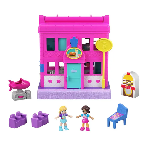 Playset Polly Pocket com Mini Bonecas - Aniversário Cachorrinho