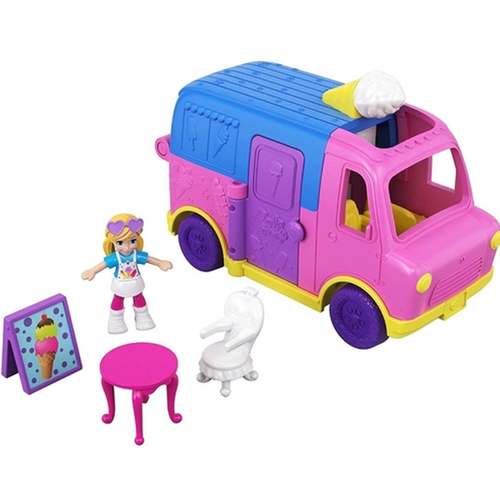 Polly Pocket Carro de Sorvete Pollyville - Mattel