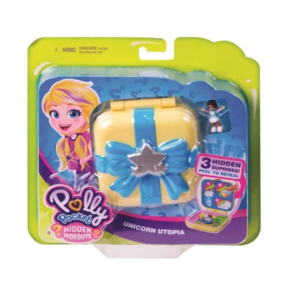 Polly Pocket Mini Esconderijos Secretos Mundo de Unicórnio - Mattel