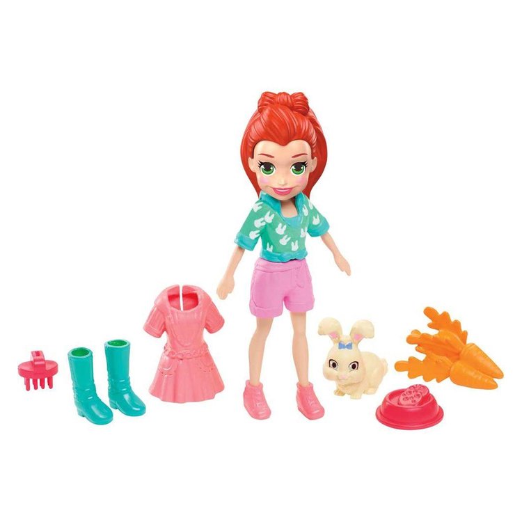 Boneca Polly Pocket com Coelhinho e Acessórios - Mattel